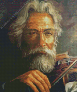 William Hoffman Old Violinist Man Diamond Painting