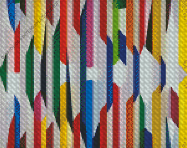 Yaacov Agam Art Work Diamond Painting