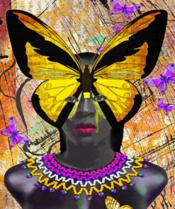 Yellow Butterfly Yvonne Coleman Burney Diamond Painting