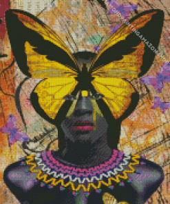 Yellow Butterfly Yvonne Coleman Burney Diamond Painting