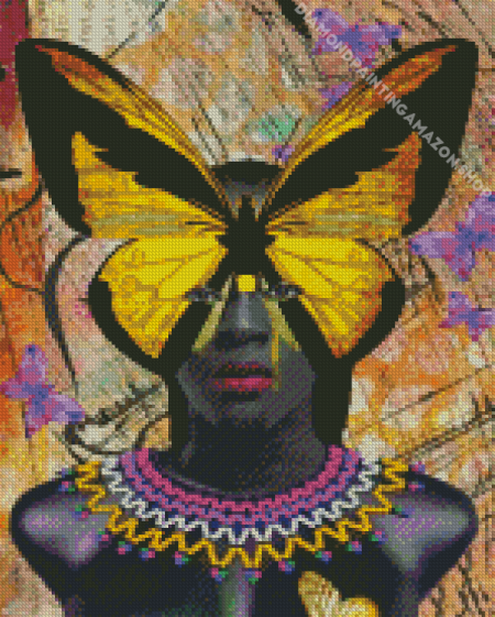 Yellow Butterfly Yvonne Coleman Burney Diamond Painting