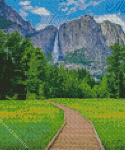 Yosemite National Park Mountain Trails Diamond Painting