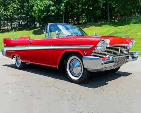 1958 Plymouth Belvedere Diamond Painting
