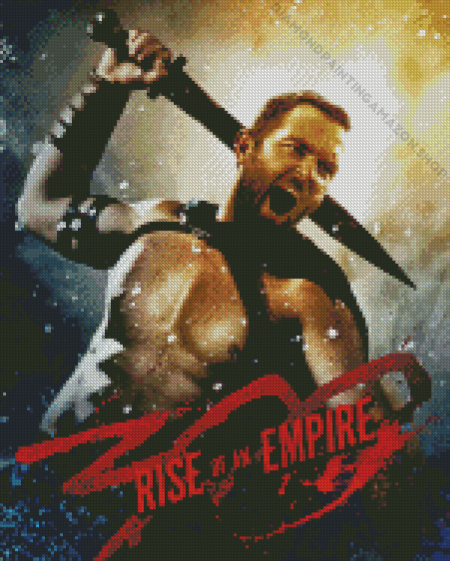 300 Rise Poster Diamond Painting