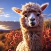 Alpaca Smiling Diamond Painting