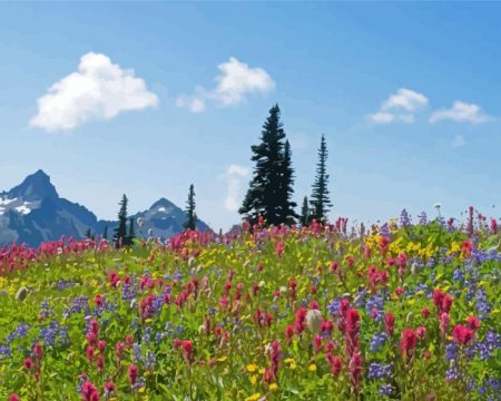 Alpine Meadows Diamond Painting