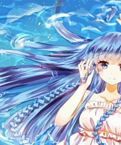 Anime Girl In The Water Diamond Painting