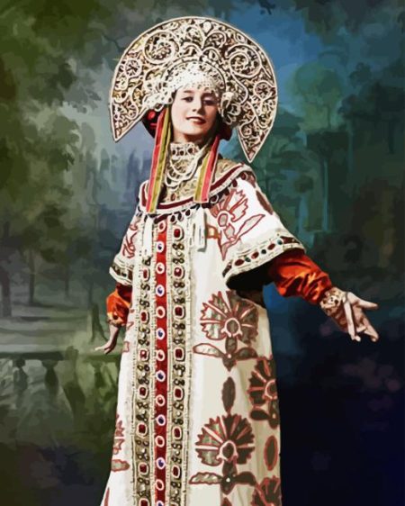 Anna Pavlova Ballerina Diamond Painting