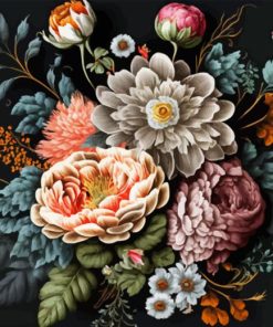 Antique Flowers Diamond Painting