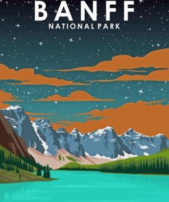 Banff Canada Poster Diamond Painting