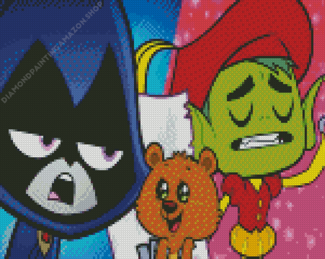 Beast Boy And Raven Diamond Painting