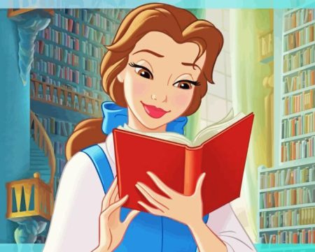 Belle Reading Diamond Painting