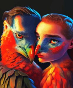 Bird Human Couple Diamond Painting