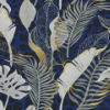 Blue And Gold Leaves Diamond Painting