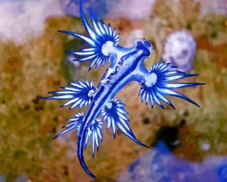 Blue Sea Dragon Diamond Painting