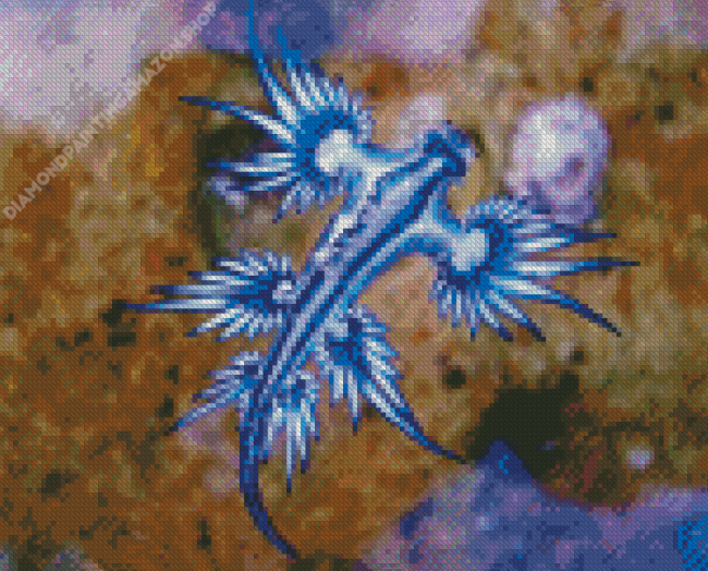 Blue Sea Dragon Diamond Painting