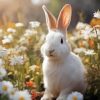 Bunny In Flower Diamond Painting