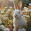 Bunny In Flower Diamond Painting