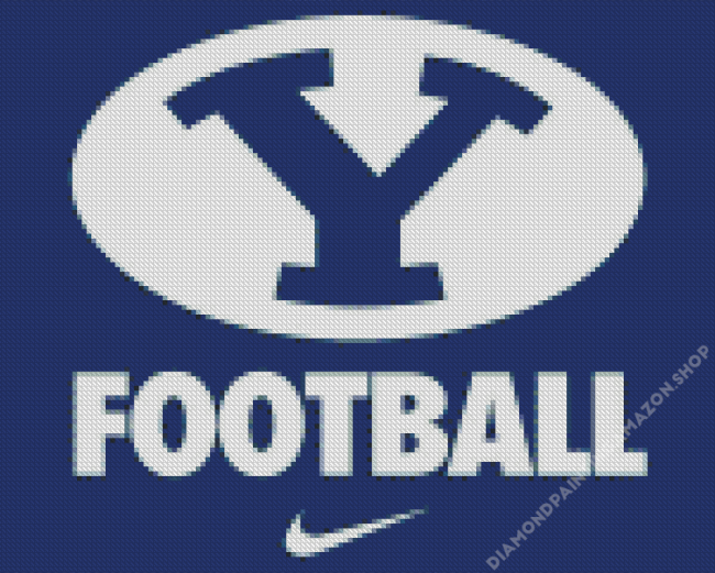 Byu Football Logo Diamond Painting