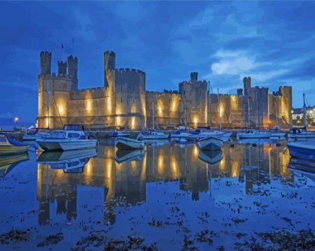Caernarfon Castle Diamond Painting