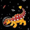 Cartoon Space Dinosaur Diamond Painting