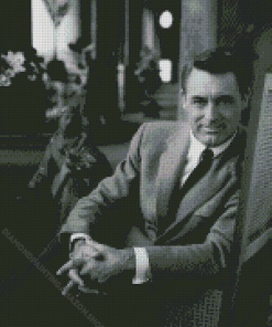 Cary Grant Sitting Diamond Painting