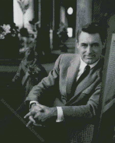 Cary Grant Sitting Diamond Painting