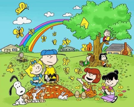 Charlie Brown And Gang Diamond Painting