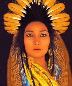 Cherokee Indian Woman Diamond Painting