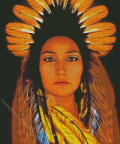 Cherokee Indian Woman Diamond Painting