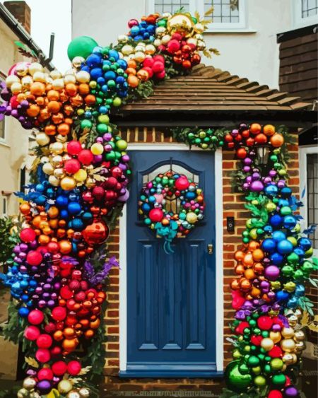 Christmas Door Diamond Painting