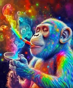 Colorful Monkey Diamond Painting