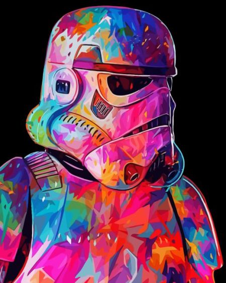 Colorful Darth Vader Diamond Painting