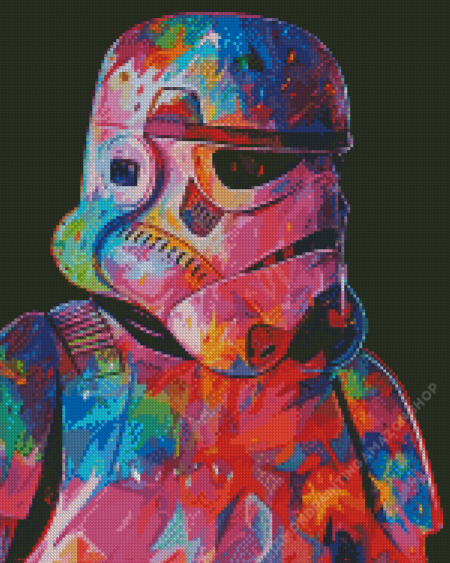 Colorful Darth Vader Diamond Painting