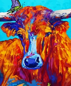 Colorful Longhorn Diamond Painting