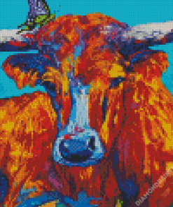 Colorful Longhorn Diamond Painting