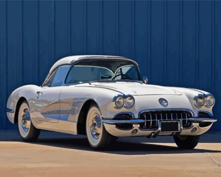 Corvette 58 Car Diamond Painting