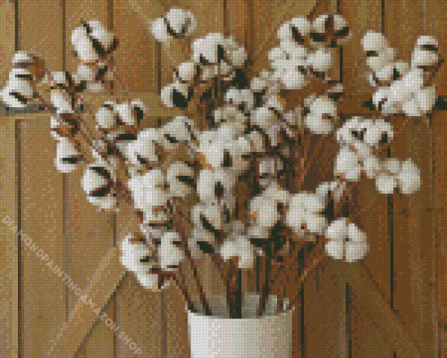 Cotton Branch Diamond Painting