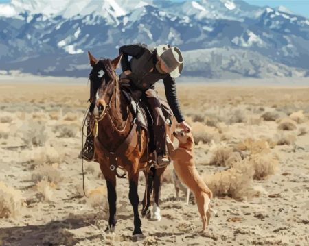 Cowboy And Horse Diamond Painting