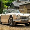 Cream Tr4 Car Diamond Painting