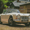 Cream Tr4 Car Diamond Painting