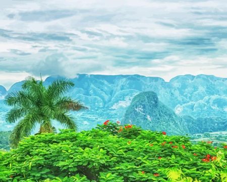 Cuba Landscape Diamond Painting
