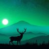 Deer Landscape Silhouette Diamond Painting