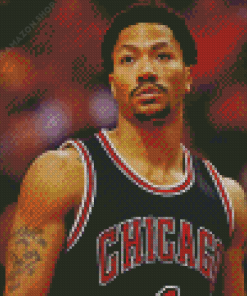 Derrick Rose Diamond Painting