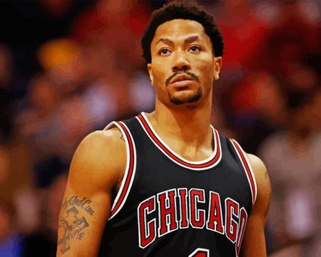 Derrick Rose Diamond Painting