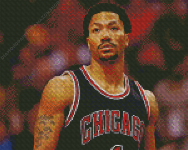 Derrick Rose Diamond Painting