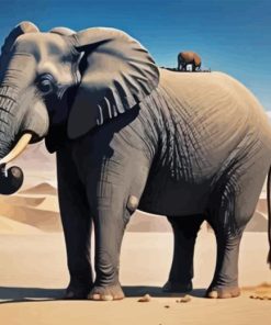 Desert Elephant Diamond Painting