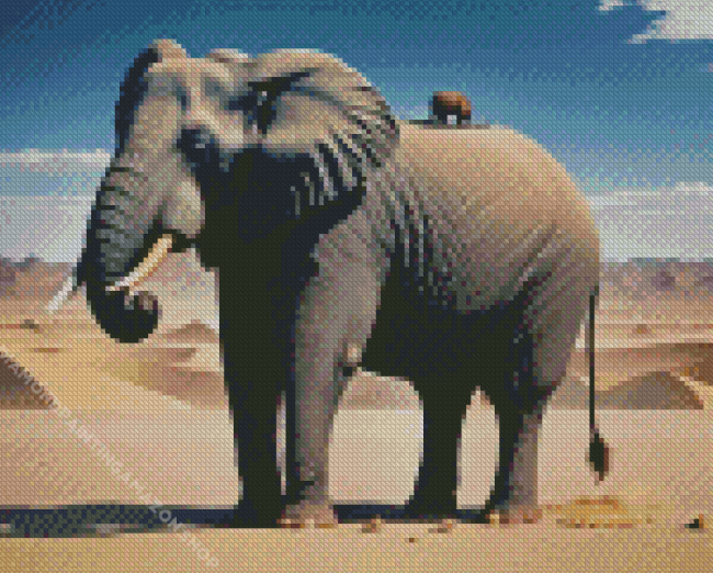 Desert Elephant Diamond Painting