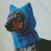 Dog With Blue Hat Diamond Painting