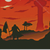 Fallout New Vegas Poster Silhouette Diamond Painting